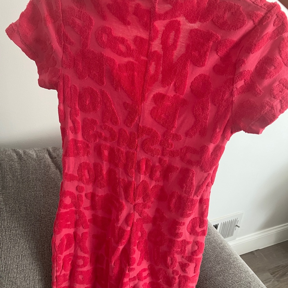 Pink Textured Coverup - Picture 2 of 4